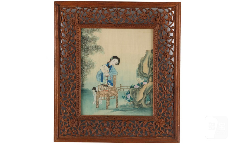 Four paintings of 'Chinese beauties' by anonymous artist, - 图2